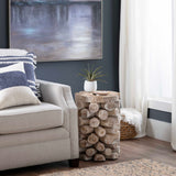Serendipity Accent Table, White Wash-Furniture - Accent Tables-High Fashion Home