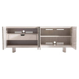 Sereno Entertainment Credenza, Silver Travertine