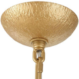Seville 9 Light Chandelier, Textured Gold-Lighting-High Fashion Home