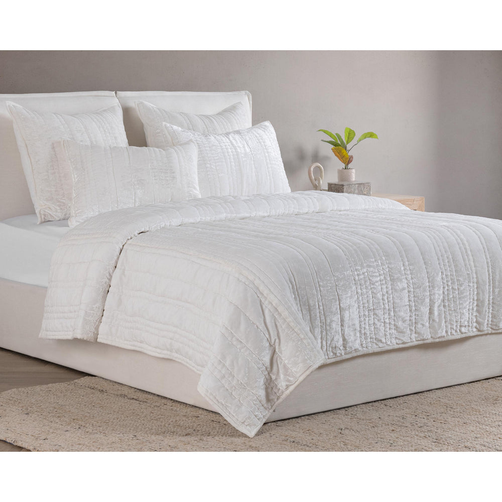 Seville Quilt, Ivory-Accessories-High Fashion Home