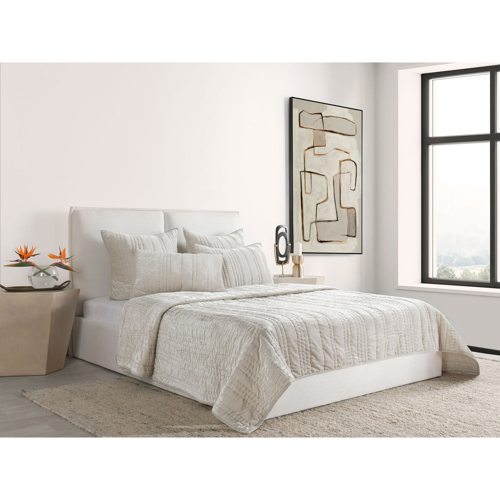Seville Quilt, Oyster Gray-Accessories-High Fashion Home