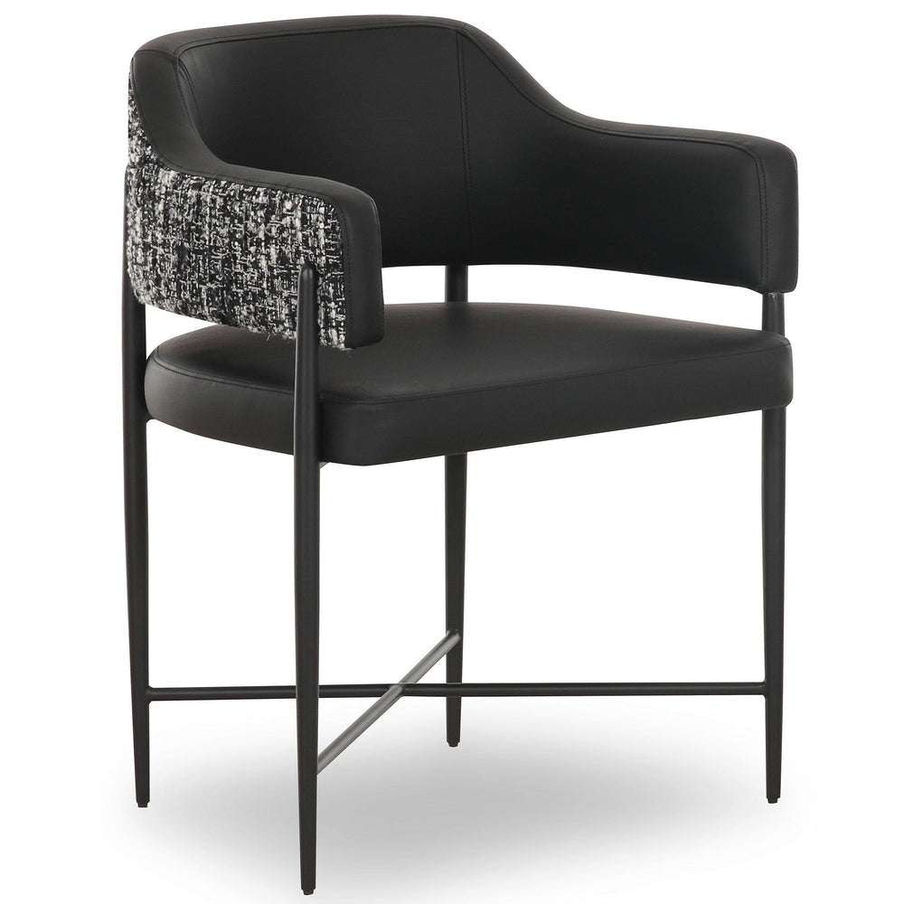 Sezanne 2-Tone Dining Chair, Black, Set of 2-Furniture - Chairs-High Fashion Home