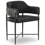 Sezanne 2-Tone Dining Chair, Black, Set of 2-Furniture - Chairs-High Fashion Home