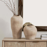 Shadow Play Vases, Buff, Set of 2