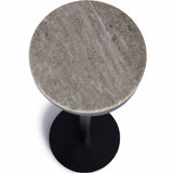 Shay Marble Drink Table, Black