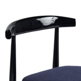 Shaza Dining Chair, Sutton Navy, Set of 2 by Four Hands-Furniture - Dining-High Fashion Home