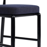 Shaza Stool, Sutton Navy by Four Hands-Furniture - Dining-High Fashion Home