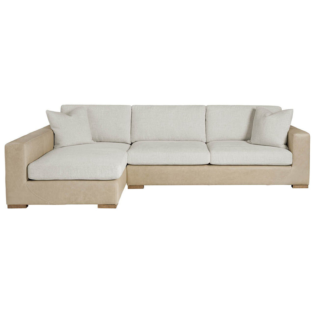 Shelborne Leather 2 Piece Sectional, Nehir Sand/Bellini Opal-Furniture - Sofas-High Fashion Home