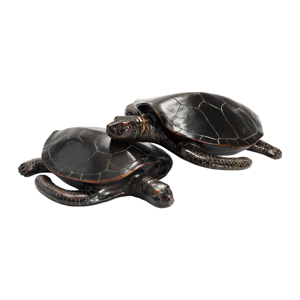 Sheldon Statues, Brown, Set of 2-Accessories-High Fashion Home