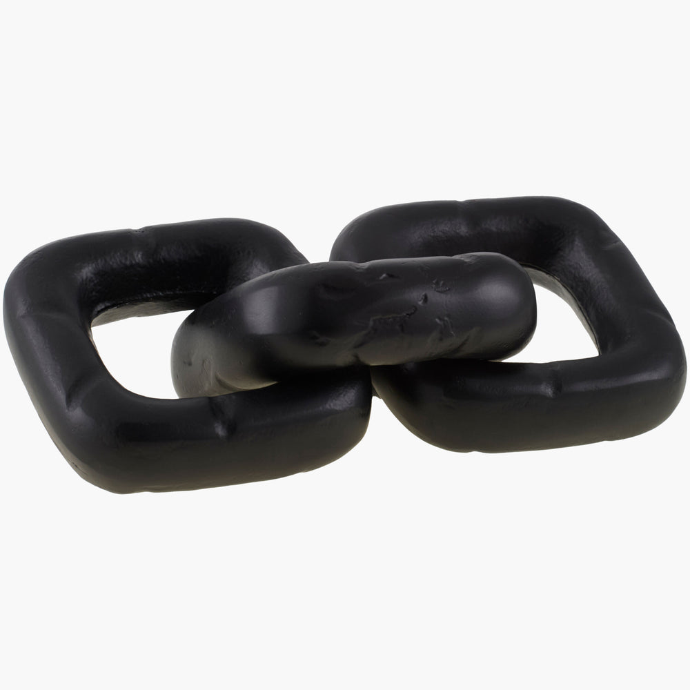 Sherman 3 Link Sculpture, Black-Accessories-High Fashion Home