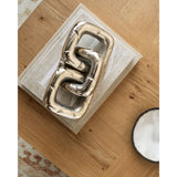 Sherman 3 Link Sculpture, Polished Nickel-Accessories-High Fashion Home