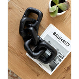 Sherman 5 Link Sculpture, Black-Accessories-High Fashion Home