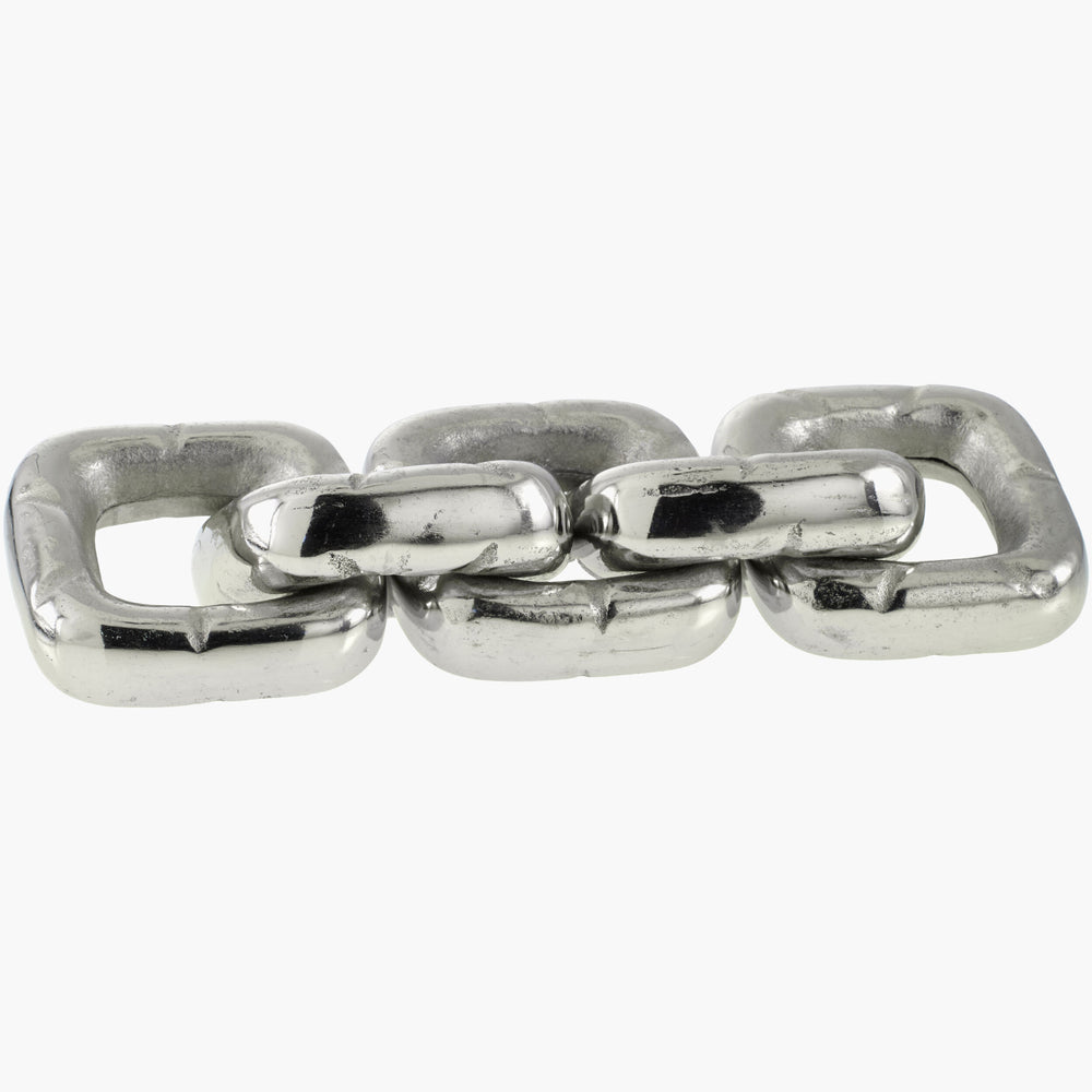 Sherman 5 Link Sculpture, Polished Nickel-Accessories-High Fashion Home