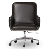Sherman Leather Lowback Desk Chair, Sonoma Black by Four Hands-Furniture - Office-High Fashion Home