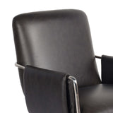Sherman Leather Lowback Desk Chair, Sonoma Black by Four Hands-Furniture - Office-High Fashion Home