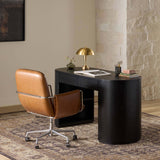 Sherman Leather Lowback Desk Chair, Sonoma Chestnut by Four Hands-Furniture - Office-High Fashion Home