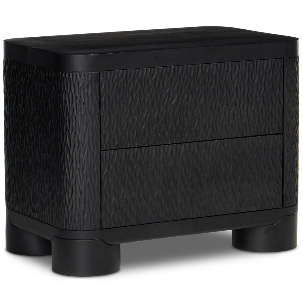 Shevall Nightstand, Black Wash by Four Hands-Furniture - Bedroom-High Fashion Home