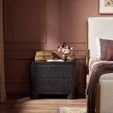 Shevall Nightstand, Black Wash by Four Hands-Furniture - Bedroom-High Fashion Home
