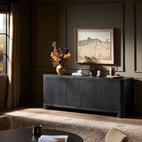 Shevall Sideboard, Black Wash by Four Hands-Furniture - Storage-High Fashion Home