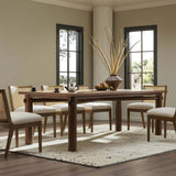 Shevone Dining Table, Natural Walnut