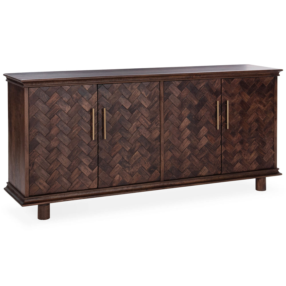 Shira 4 Door Buffet, Kona Brown-Furniture - Storage-High Fashion Home
