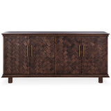 Shira 4 Door Buffet, Kona Brown-Furniture - Storage-High Fashion Home