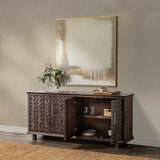 Shira 4 Door Buffet, Kona Brown-Furniture - Storage-High Fashion Home