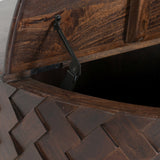 Shira Round Coffee Table, Kona Brown-Furniture - Accent Tables-High Fashion Home