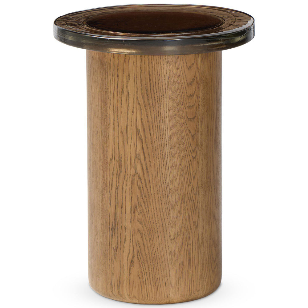 Shira Small End Table, Smoked Brown by Four Hands-Furniture - Accent Tables-High Fashion Home
