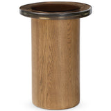 Shira Small End Table, Smoked Brown by Four Hands-Furniture - Accent Tables-High Fashion Home