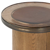 Shira Small End Table, Smoked Brown by Four Hands-Furniture - Accent Tables-High Fashion Home