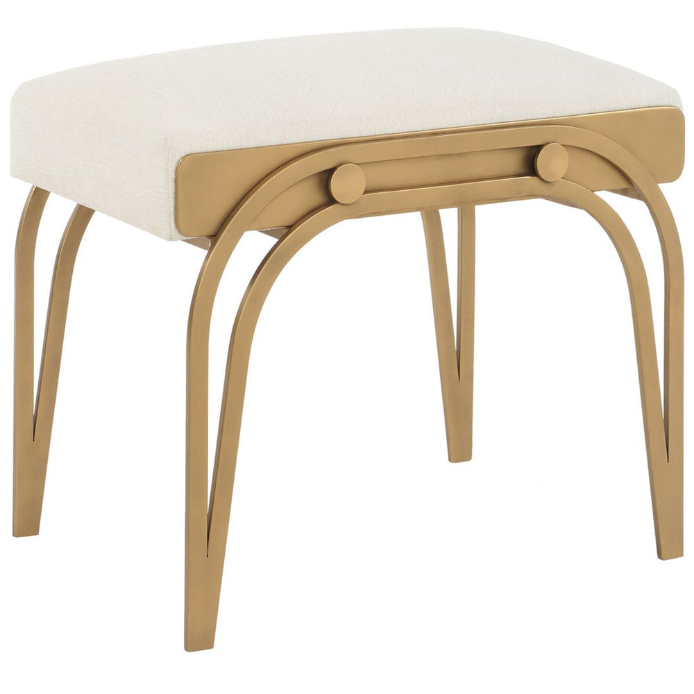 Shoda Accent Stool, Light Cream