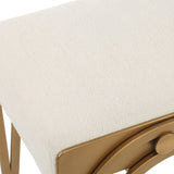 Shoda Accent Stool, Light Cream