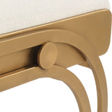 Shoda Accent Stool, Light Cream