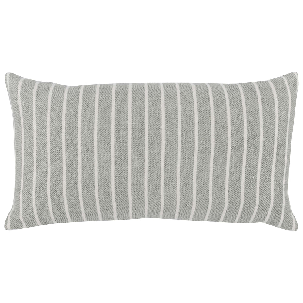 Shore Eucalyptus Lumbar Pillow, Grey-Accessories-High Fashion Home