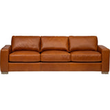 Shultz Leather Sofa, Concord Camel-Furniture - Sofas-High Fashion Home