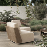 Sicilia Outdoor Swivel Chair, Concha Beige by Four Hands-Furniture - Chair-High Fashion Home