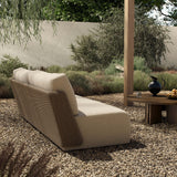 Sicilia Outdoor Woven Sofa, Concha Beige by Four Hands-Furniture - Sofas-High Fashion Home