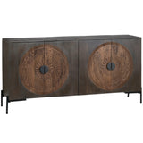 Sienna 4 Door Sideboard, Brown-Furniture - Storage-High Fashion Home