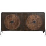 Sienna 4 Door Sideboard, Brown-Furniture - Storage-High Fashion Home