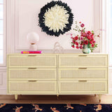 Sierra 6 Drawer Dresser, Buttermilk-Furniture - Storage-High Fashion Home