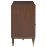 Sierra 6 Drawer Dresser, Dark Brown-Furniture - Storage-High Fashion Home