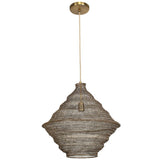 Sign 1 LT Pendant, Antique Brass-Lighting-High Fashion Home