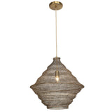 Sign 1 LT Pendant, Antique Brass-Lighting-High Fashion Home