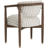 Sigrid Dining Arm Chair, Gifford Script-Furniture - Dining-High Fashion Home
