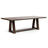 Silverton Dining Table, Sienna Brown