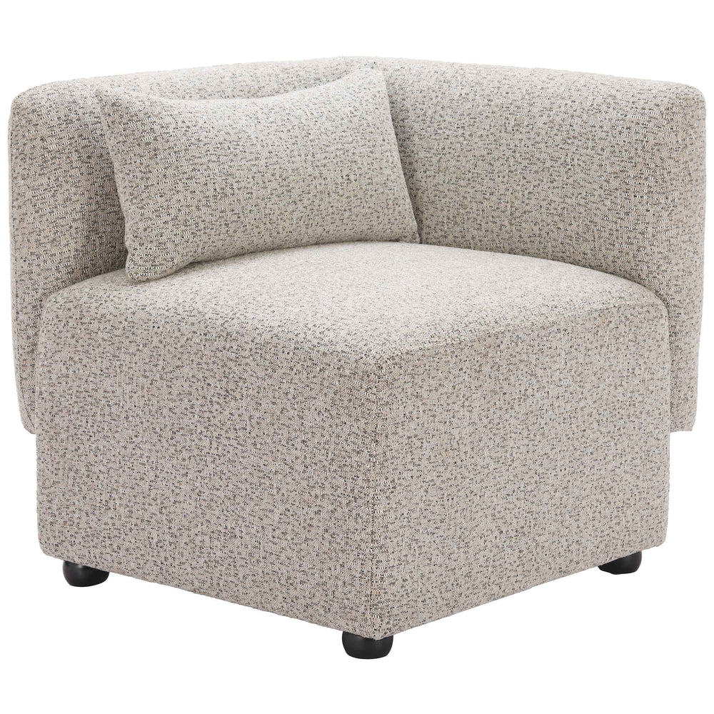 Simu Corner Chair Dune Greige-Furniture - Chair-High Fashion Home