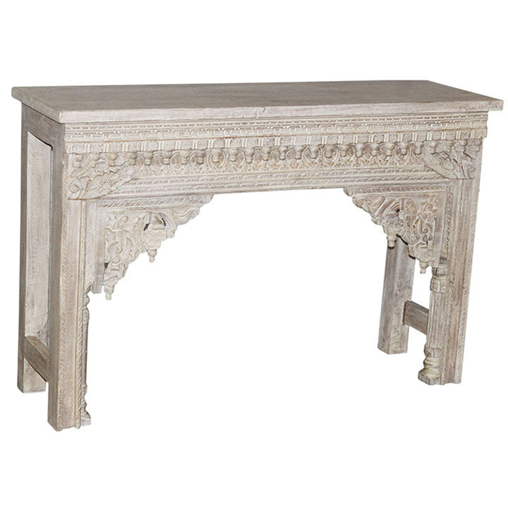 Sinai 49" Console Table, Heritage Cream-Furniture - Accent Tables-High Fashion Home