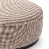 Sinclair Large Round Ottoman, Barrow Taupe