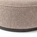 Sinclair Large Round Ottoman, Barrow Taupe